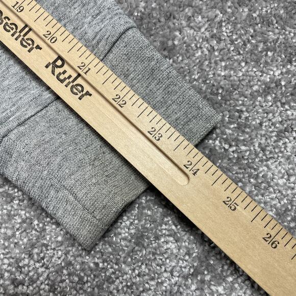 Polo Ralph Lauren Bomber Jacket Mens Medium Zip Up Sweatshirt Stretch Gray - Picture 16 of 16